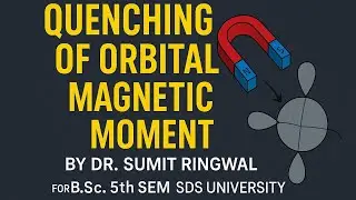  Quenching of Orbital Contributions | Easy Explanation by Dr. Sumit Ringwal