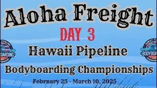 Hawaii Pipeline Bodyboarding Championship - DAY 3 - Open W Pro, JR Pro Men, JR Women, Masters Open