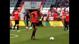 AFCB warm up V West Ham