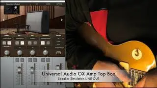 Universal Audio OX Speaker Simulation LINE OUT & EQ with Marshall Amp & Les Paul P90
