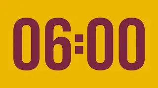 6 minute timer 🔔 Gentle Alarm [Full HD]