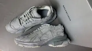 Balenciaga Runner Sneakers With Rhinestones White Review From Supkicks