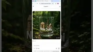 Hyper‑Realistic AI Art: Miniature New Delhi in a Glass Tumbler 🌲✨ #shorts #prompt #image