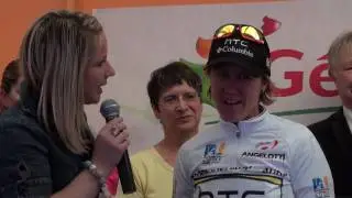 Ina yoko Teutenberg apr&egrave;s sa victoire d'&eacute;tape