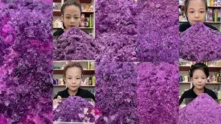 Y14 JEWELLERY PURPLE SHAVED CRUNCHY ICE EATING ASMR 
