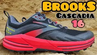 Brooks cascadia 16 trail running shoes.