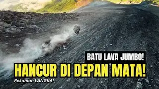 BATU KUBAH LAVA RAKSASA MERAPI INI AMBROL & PECAH DAHSYAT BERKALI-KALI! MOMEN PALING GILA 🔥