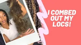 Combing Out My Locs And Starting Over..| Loc Journey Two Strand Twist Method