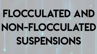 Flocculated and non flocculated suspensions
