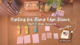 How to Make Stamp Edges with Scissors | Part 1: Kids Scissors | Indonesia subtitle & Review