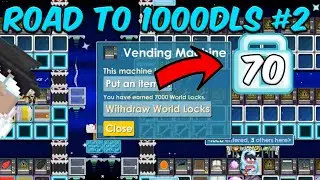 Collecting DLS From My Ssp Vend | #2 Road To 1000 DL | Growtopia