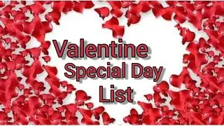 2020 Valentine Week: Valentine Day Week List 2020 All Days Images, HD Wallpapers, Messages, Quotes.