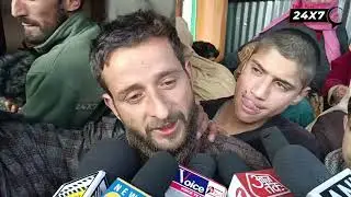 Family members of Ex Army man who were killed by Terrorists at #Behibaag area of Kulgam.