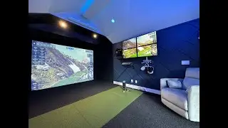 Golf Simulator in a Shed