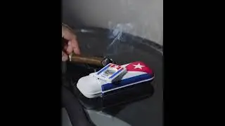 Elie Bleu Cigar Cutter  - Double Blade Cuban Flag