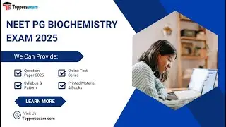 NEET PG BIOCHEMISTRY Question Paper 2025, Syllabus & Pattern, neet2025 #neetpg2025 #biochemistry