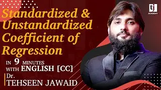 Econometrics # 5 :Standardized and Unstandardized Coefficient of Regression - Urdu /English
