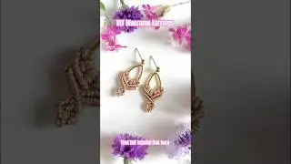 DIY Macrame Earrings - Easy Jewelry Tutorial for Beginners #crafts #handmade #jewellery #beads