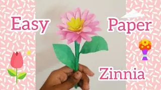🌺🌺Create Gorgeous Zinnia Paper Flowers | PaperMagic Tutorial🌺🌺