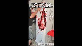 How To Install Vinyl Fridge Wrap Eye Candy Decor