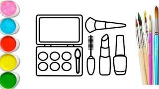 Learn how to draw cute and stylish makeup accessories step by step! 💋💄