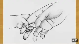 son holding father finger drawing || Art With Aayush || #trending #ayusharts #drawbts #mynewart