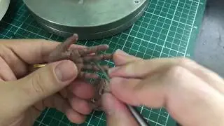 Blocagem de m&atilde;o em oilclay - sculpting hand blocking on clay