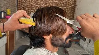 Most silkier Long Hair Transformation | Long brown hair to short haircut