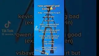 new unemployed slang 😂‼️ #shorts #fyp #slang #unemployment #memes #yogurt #kevin #owen