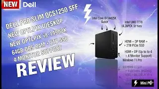 Dell Pro Slim QCS1250 Review | i9-14900K Mini Powerhouse Desktop (64GB DDR5)