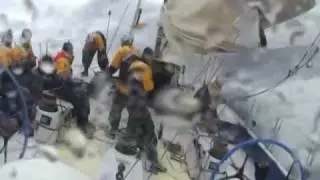 Bouwe Bekking and TELEFONICA BLUE through the horror storm