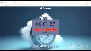 Stopwatch Project Task| ByteUprise Internship program | #byteuprise