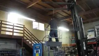 Spider Staging ST-17 Cage Sky Climber Cable Hoist Man Lift Scaffolding
