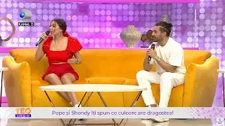 Teo Show (30.08.2021) - Pepe si Shondy iti spun ce culoare are dragostea! Pepe, ghiceste-ti piesele!