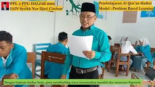 Video Pembelajaran Al Qur'an Hadist Model Problem Based Learning (PBL)