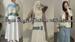 Hijabi Korean outfits for Girls with Names | Korean fashion| Korean dress style @K-Drapes-t2h