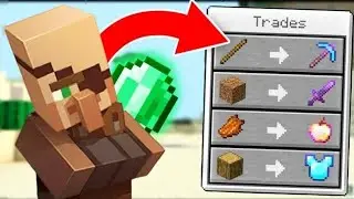 MINECRAFT MEIN FIRST TIME TRADE WITH VILLAGER