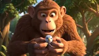 Monkey Rescues Baby Bird Falling to the Ground | Animal Rescue Tales