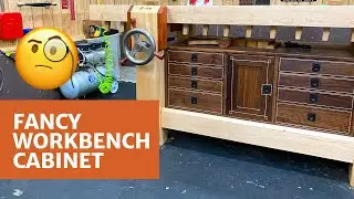 Fancy Workbench Cabinet With String Inlay