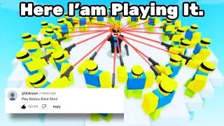 Playing Roblox Blind Shot