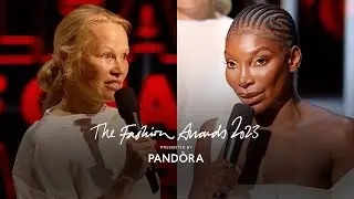 Michaela Coel wins the Pandora Leader of Change Award | TFA 23 Presented by Pamela Anderson