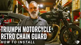 How to Install Retro Chain Guard on Liquid Cooled (2016-Up) Triumph Motorcycle
