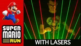 Super Mario Run on Laser Harp (Overworld Theme / NSMB U)