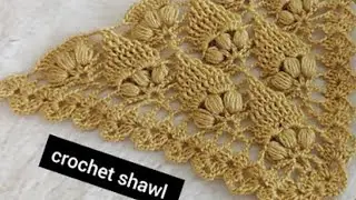 🤩WOW you must learn Easy & Stylish Pattern | Crochet tutorial for TRIANGLE SHAWL, SCARF, AND PONCHU