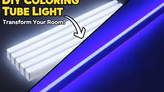 How To Make Colorful Tube Light || Creative Smoke