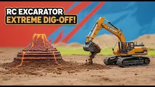 RC Excavator Volcano Build Off! Who Will Dig the Ultimate Mountain