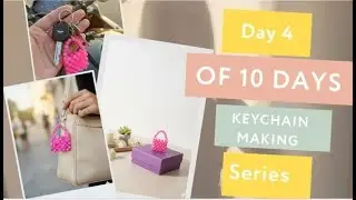 Day 4 of 10 days keychain making series bag charm keychain #keychainlover #bagcharm #diy