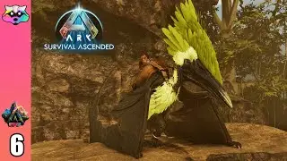 Taking to the skies in search of crystal - Ark Survival Ascended - Nyrandil Map - Letsplay - Ep 06