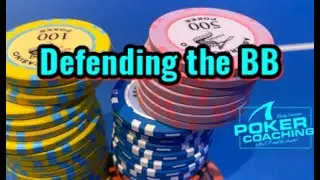 Defending the big blind, playing No Limit Texas Holdem Poker!