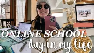 My First Day of Online Classes | COLLEGE DAY IN MY LIFE